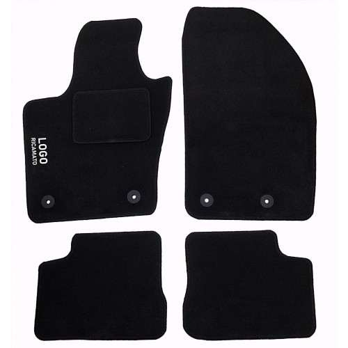 Tappetini auto in moquette con 4 clip compatibili con FIAT 500X Tappetini auto in moquette con 4 clip compatibili con FIAT 500X
